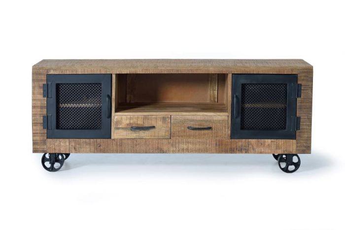 Mueble TV Estilo Industrial, 150 Cm