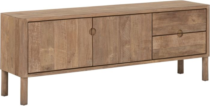 Mueble de TV en madera de teca reciclada natural 150 cm