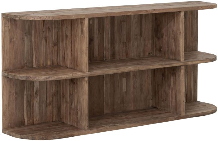 Mueble de tv abierto en madera de teca natural 180 cm