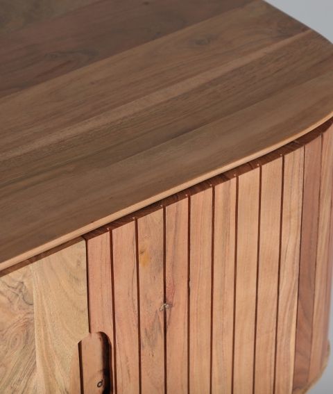 Mueble TV Madera Acacia Marrón, 150 Cm
