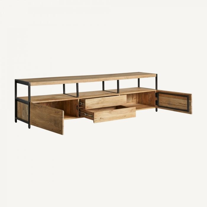 Mueble TV Celle Madera Mango Hierro, 190 Cm