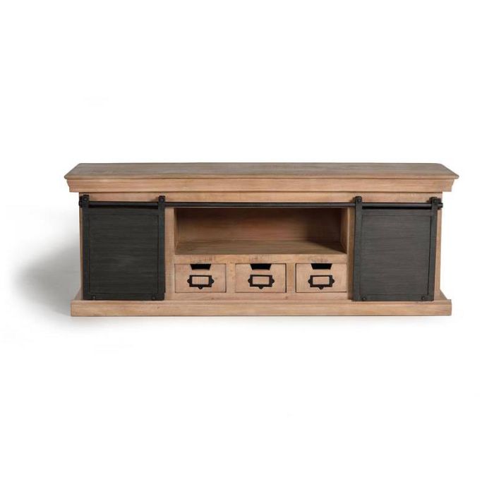 Mueble TV Industrial Madera Mango Metal 