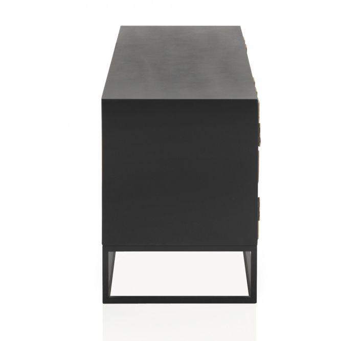 Mueble Tv Decor Chapado Madera Abeto 140 Cm
