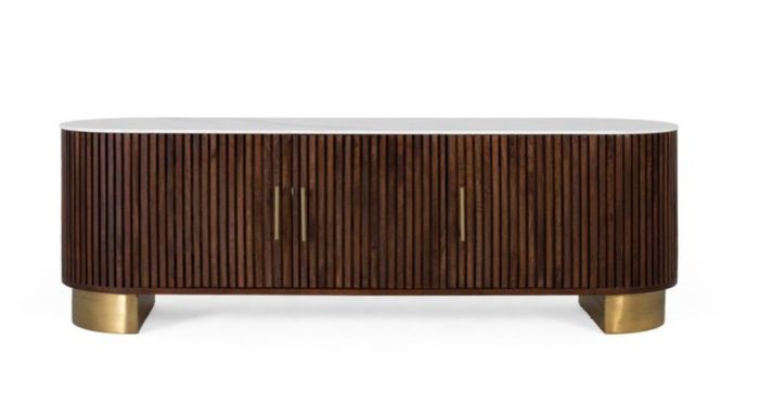 Mueble TV Sudut nogal 3 puertas
