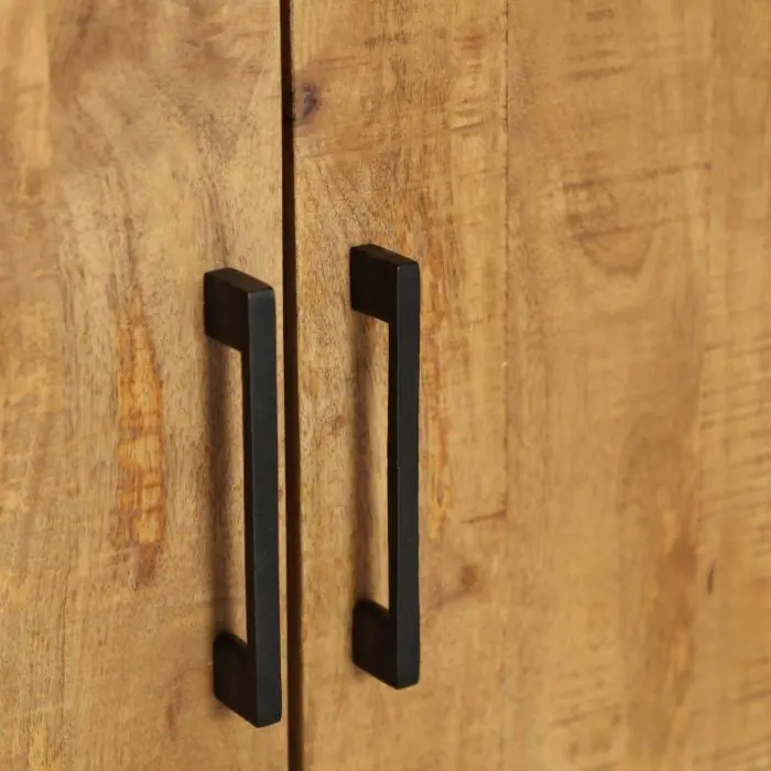Mueble TV Tamsi Madera Mango Natural Negro, 170 Cm