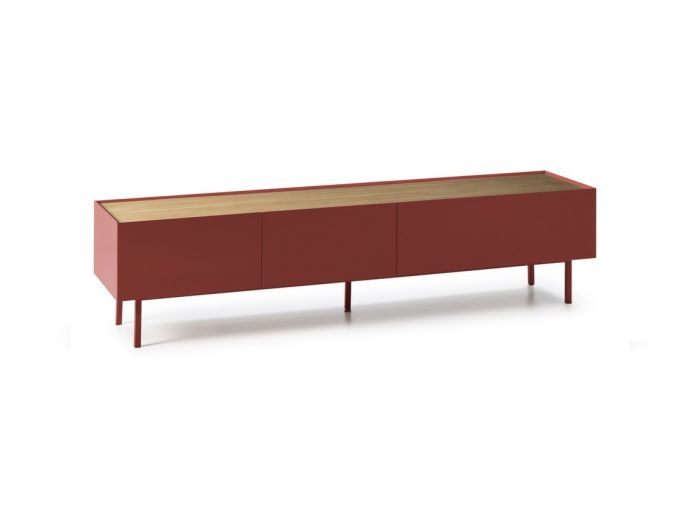 Mueble TV rojo Besta