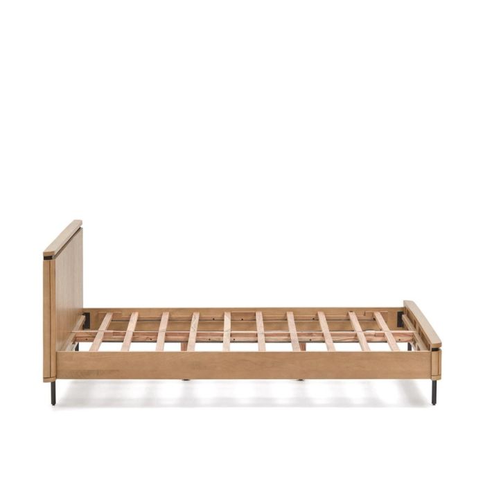 Cama Madera Mango Hierro Natural/Negro, 180 Cm