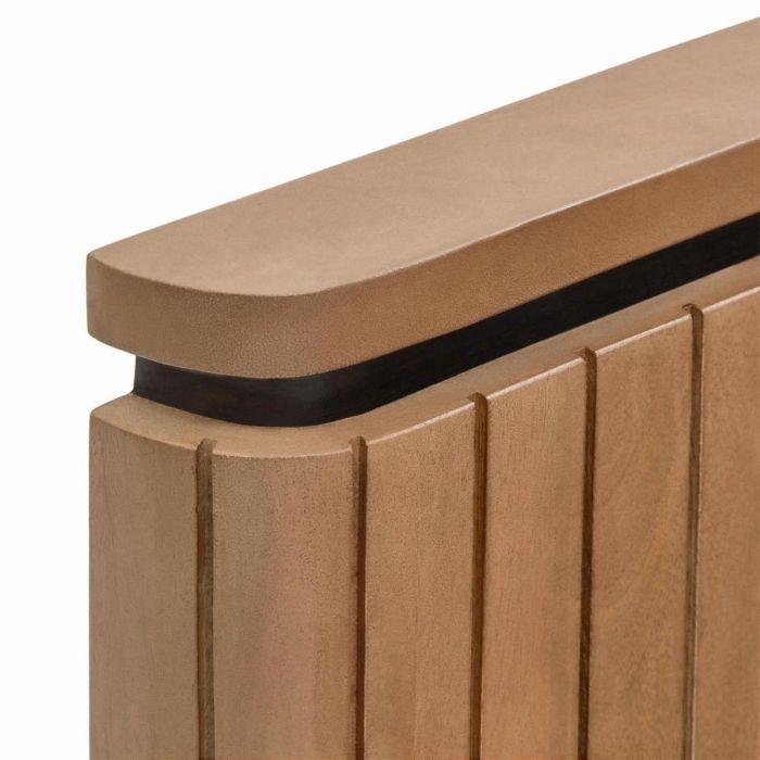 Cama Madera Mango Hierro Natural/Negro, 180 Cm