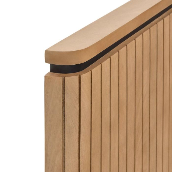 Cabecero Madera Mango Natural Hierro Negro