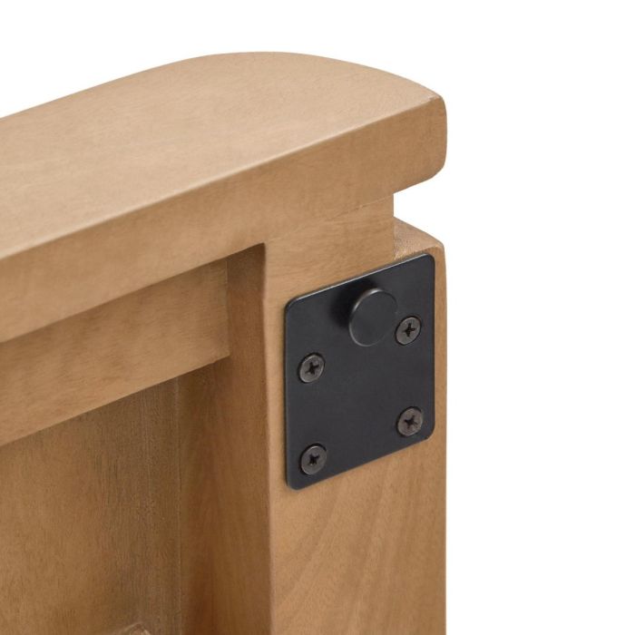 Cabecero Madera Mango Natural Hierro Negro