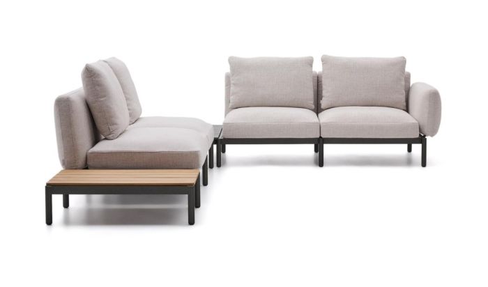 Sofá Modular Rinconero Sorells Beige con Mesas