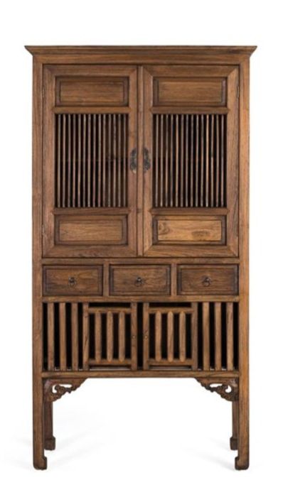 Armario luzy madera teca  nogal 4 puertas 