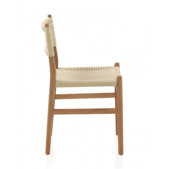 Silla Cuerda Madera Haya, 57 Cm