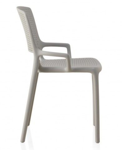 Pack 4 Sillas Polipropileno Color Gris, 52 Cm