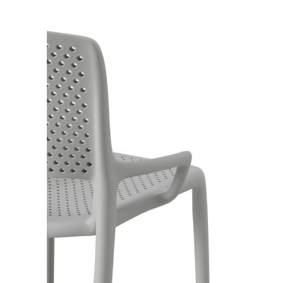 Pack 4 Sillas Polipropileno Color Gris, 52 Cm
