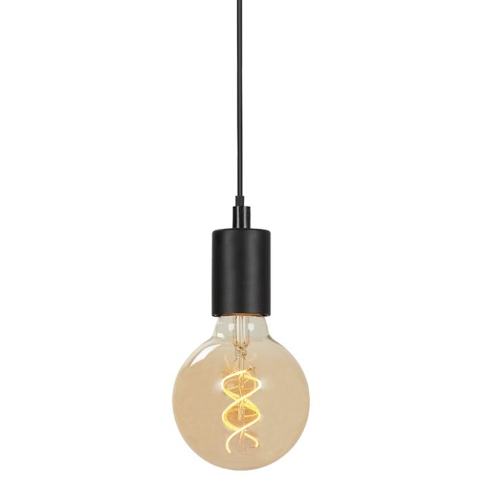 Lámpara Colgante Metal Negro , 110 Cm