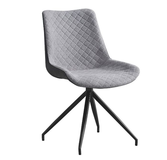 Silla Giratoria Florida Tapizado Tela Ecopiel, 48 Cm