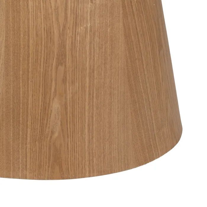 Mesa de Comedor Ovalada de Pie Central Natural, 160 Cm