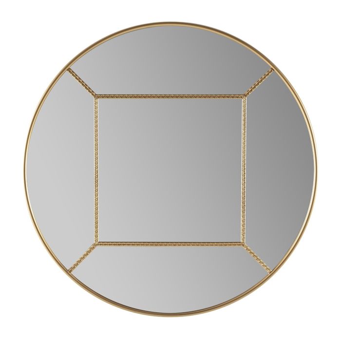 Espejo 91x3x91 Metal/Espejo -- Dorado