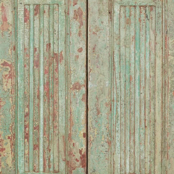 Puerta Madera Antigua Verde, 106 Cm