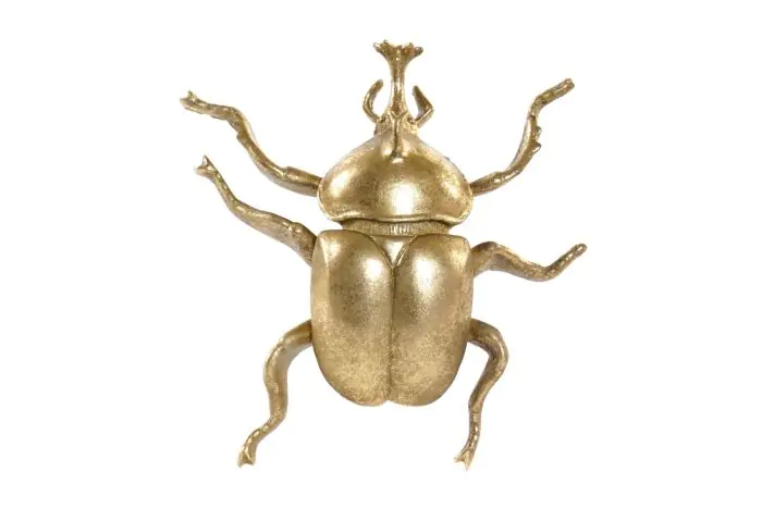 Figura Escarabajo Oro Viejo, 20 CM