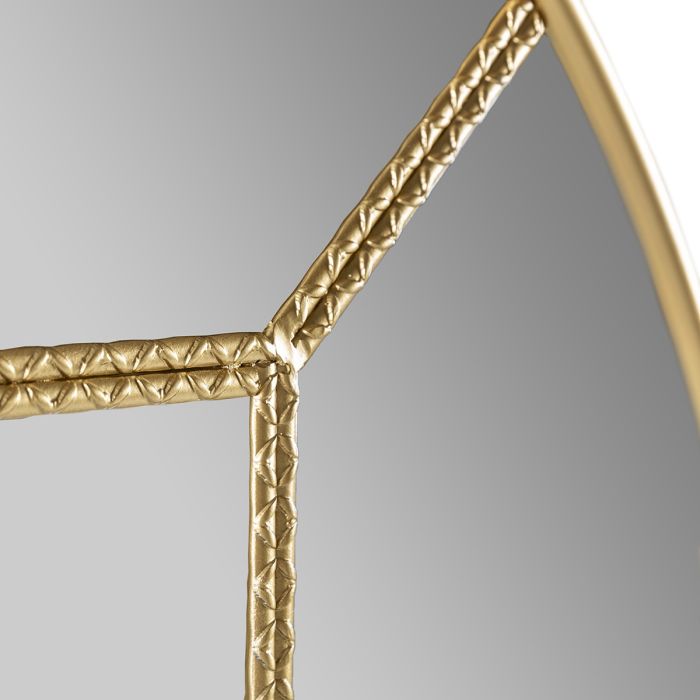 Espejo 91x3x91 Metal/Espejo -- Dorado