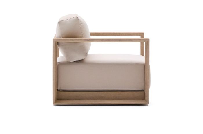Sillón Madera Acacia Acabado Claro, 99 Cm