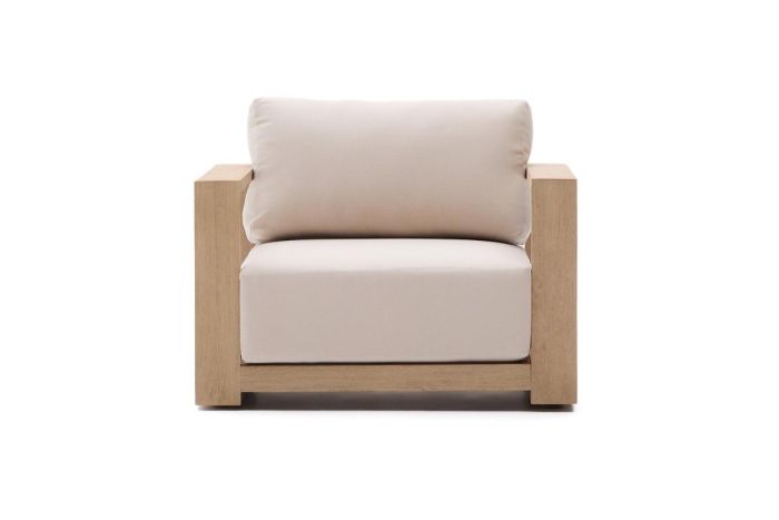 Sillón Madera Acacia Acabado Claro, 99 Cm