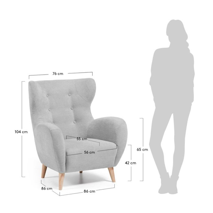 Sillón Diseño Moderno Gris