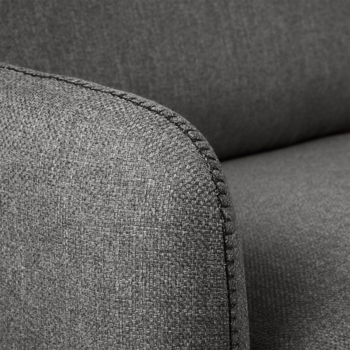 Sofá Cama 2 Plazas Tejido Acero Gris, 182 Cm