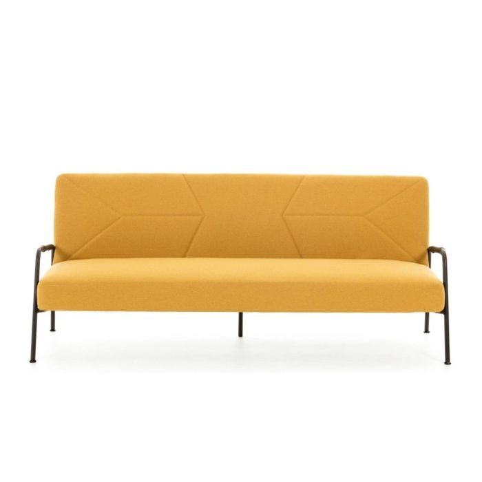 Sofá Cama Moderno Mostaza 3 Plazas