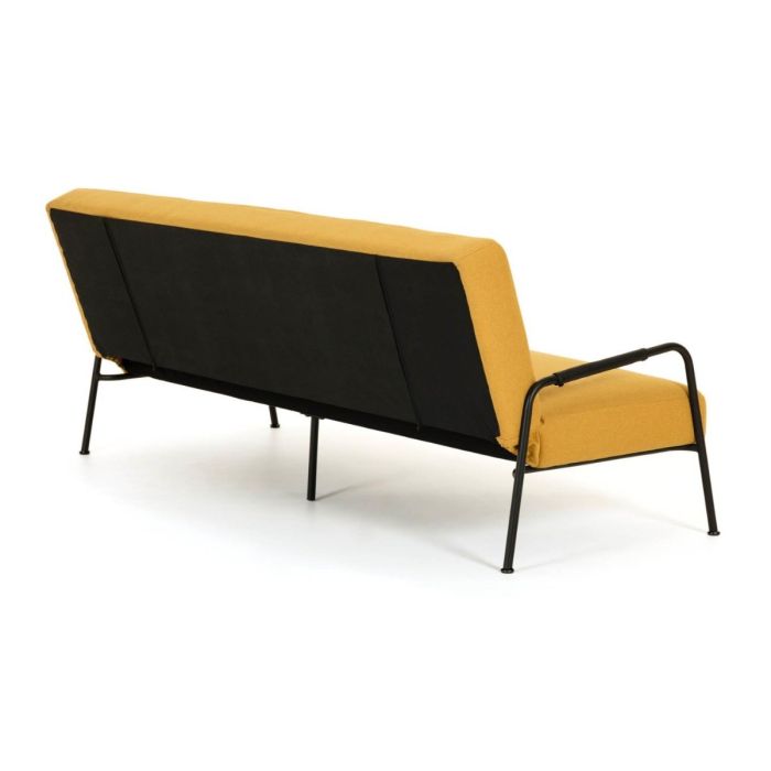 Sofá Cama Moderno Mostaza 3 Plazas