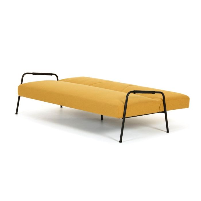 Sofá Cama Moderno Mostaza 3 Plazas