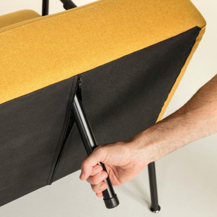 Sofá Cama Moderno Mostaza 3 Plazas