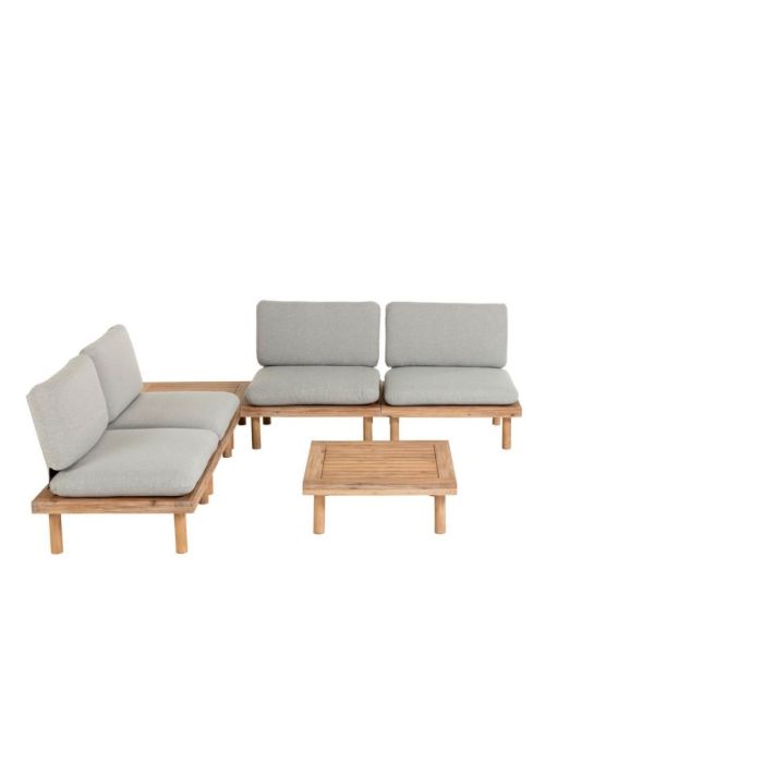 Set Exterior Viridis 4 Sillones 2 Mesas Madera Acacia, 80 / 70 Cm