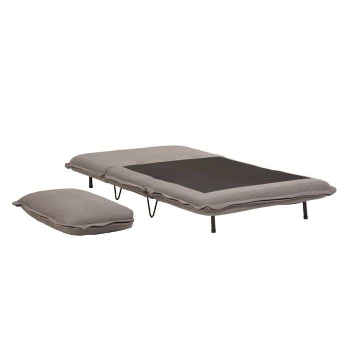 Sofá Cama Diseño Atemporal Tapizado Gris 105 Cm