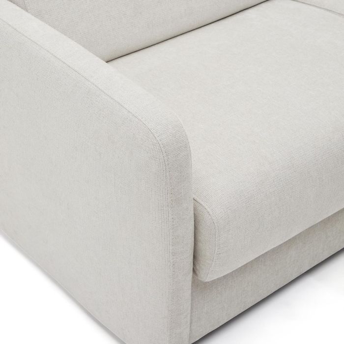 Sofá Cama 2 Plazas Chenilla Gris Perla, 184 Cm