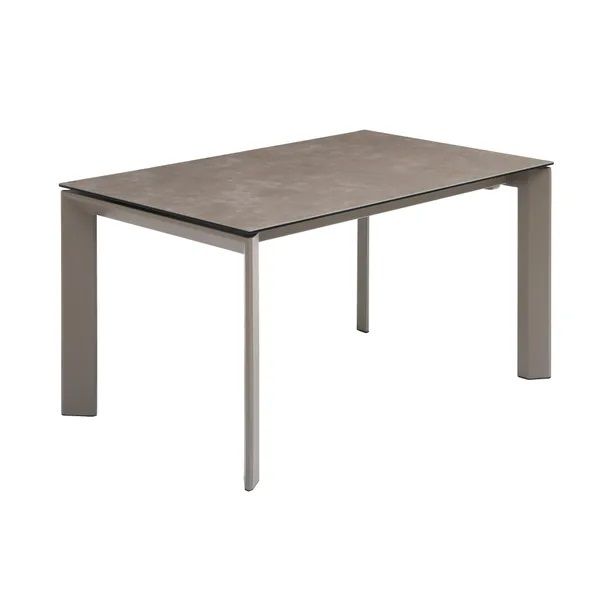 Mesa Comedor Extensible Cerámica Gris, 140/200 Cm