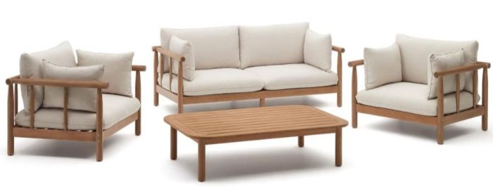 Set Sacova 2 Sillones Sofá 2 plazas Mesa Centro 