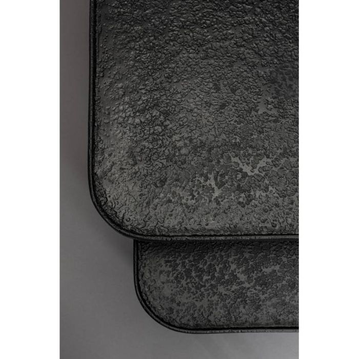 J/3 Mesa Centro Estilo Industrial Hierro Negro, 80 Cm