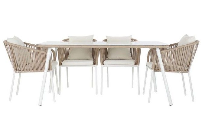 Set Mesas Sillones Estilo Moderno
