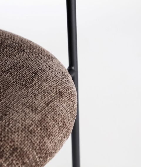 Silla Comedor Tejido Marrón Madera Contrachapada