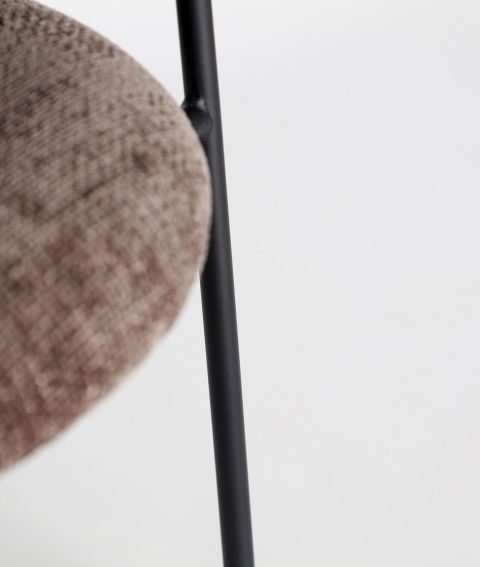 Silla Comedor Tejido Marrón Madera Contrachapada