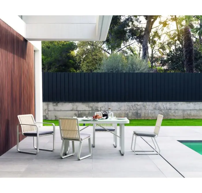 Silla EIVISSA Para tu jardín Aluminio Fibra