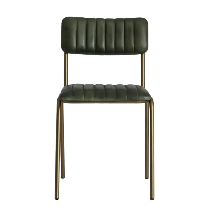 Silla Vintage Chadron Verde /Oro Viejo