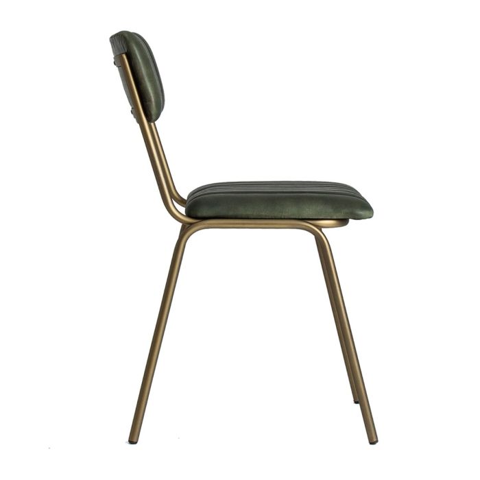 Silla Vintage Chadron Verde /Oro Viejo