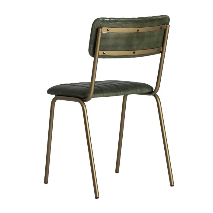 Silla Vintage Chadron Verde /Oro Viejo