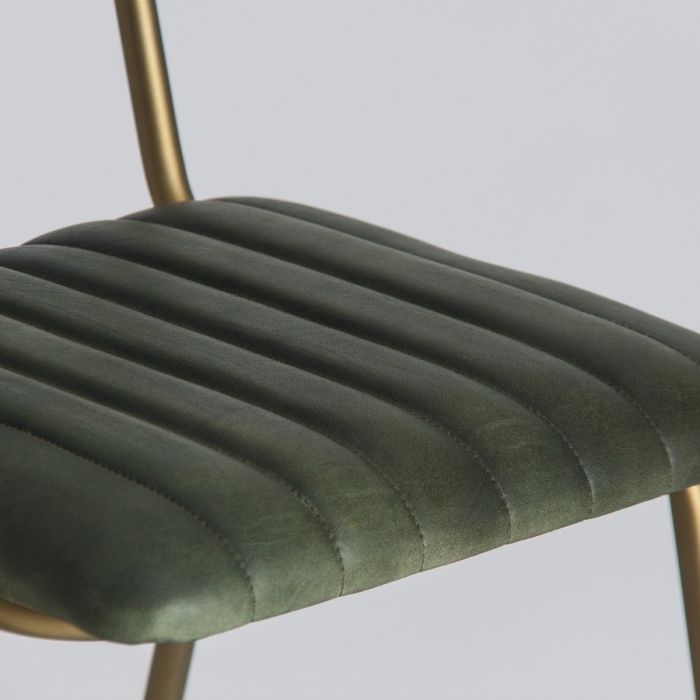 Silla Vintage Chadron Verde /Oro Viejo