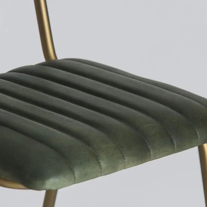 Silla Vintage Chadron Verde /Oro Viejo