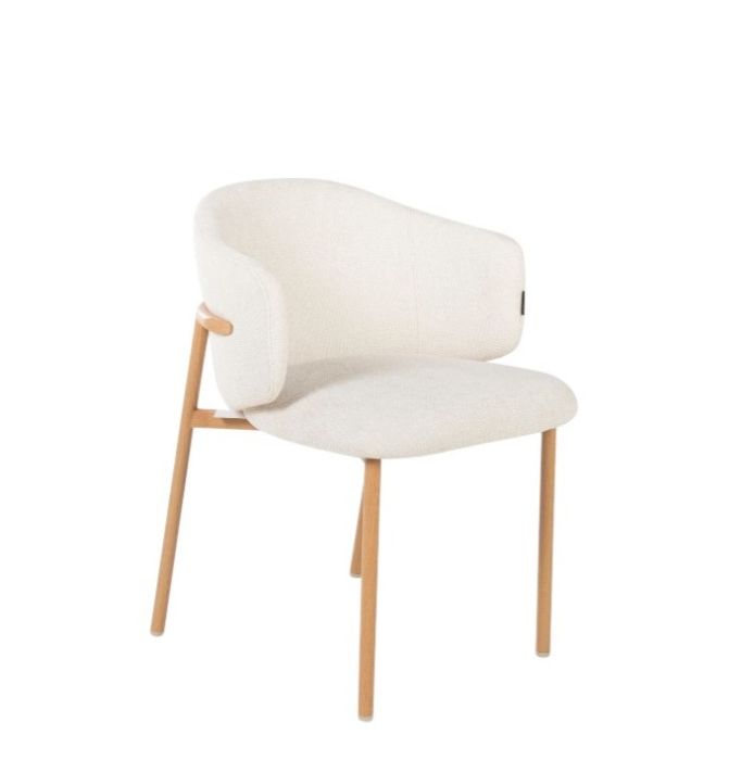 Silla chenilla blanca